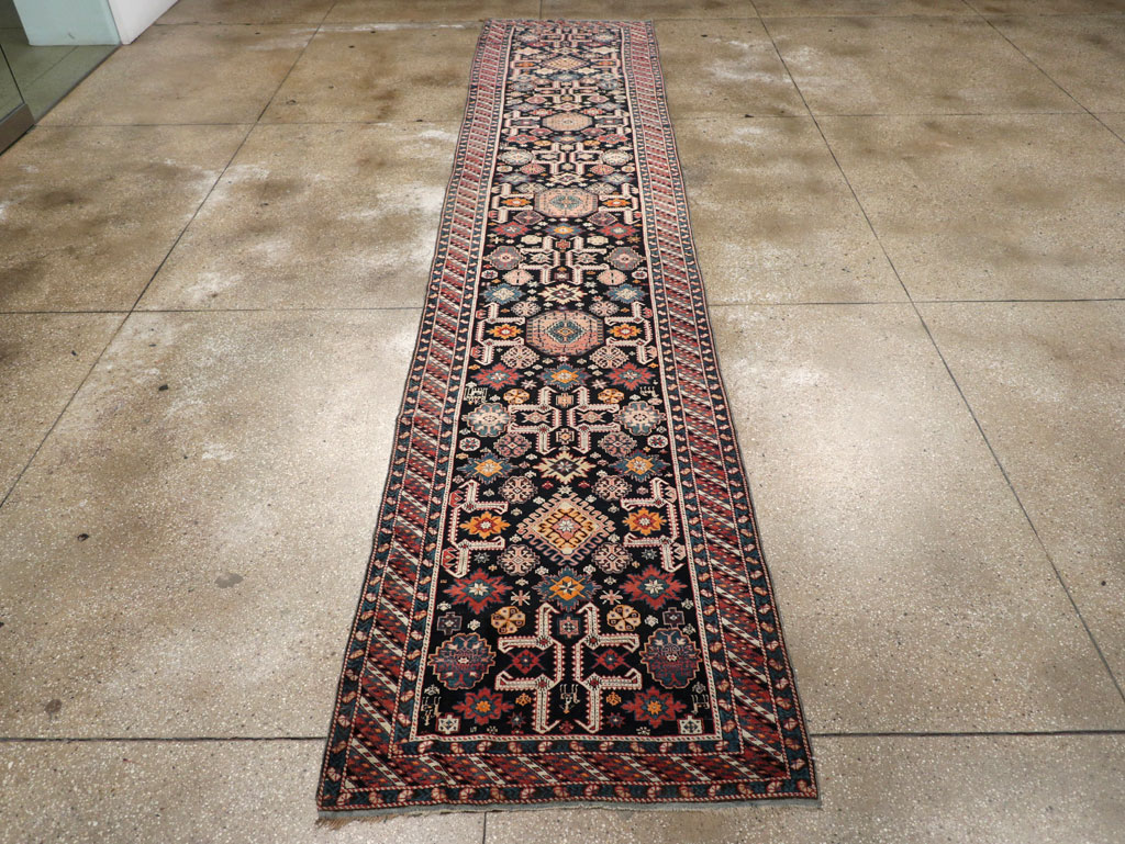Antique Caucasian Perpedil Long Runner, No.31083 - Staging