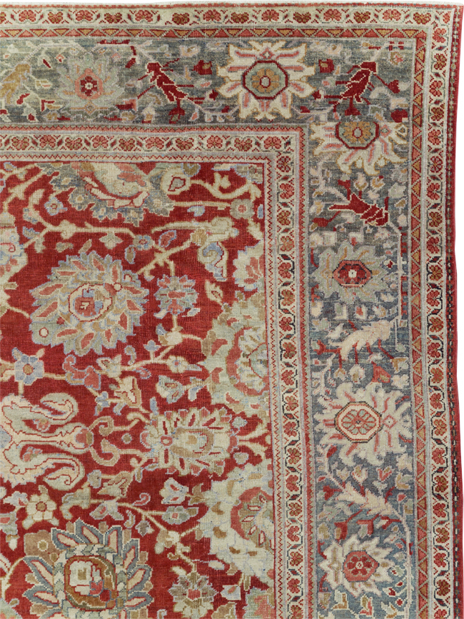 Antique Persian Mahal Carpet, No.31085 - Staging
