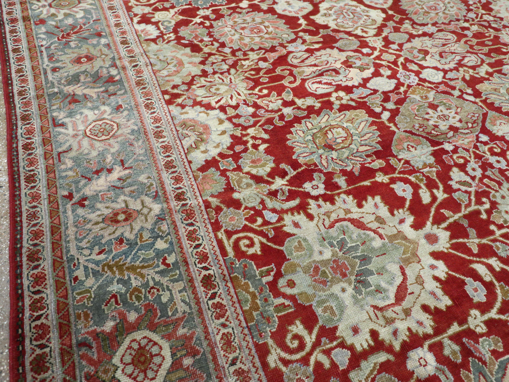 Antique Persian Mahal Carpet, No.31085 - Staging