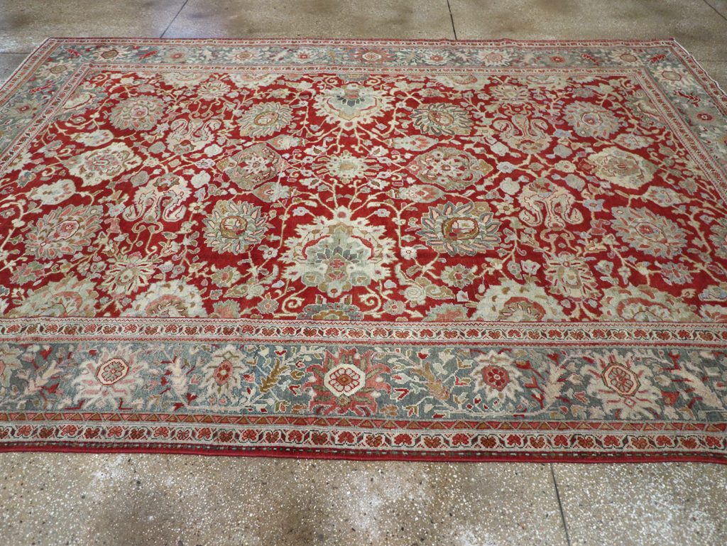 Antique Persian Mahal Carpet, No.31085 - Staging