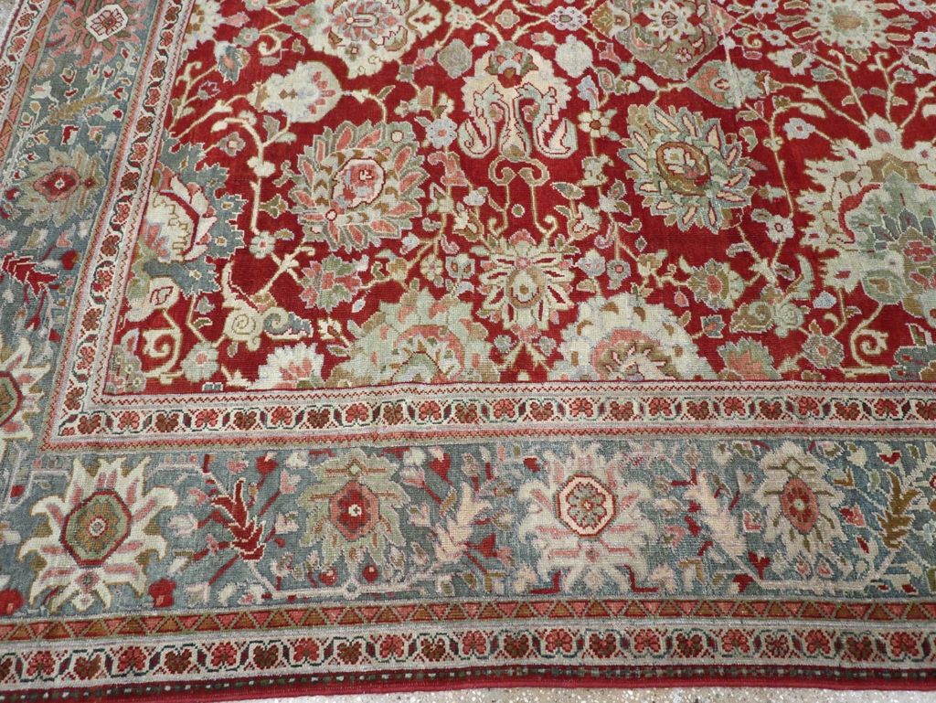 Antique Persian Mahal Carpet, No.31085 - Staging