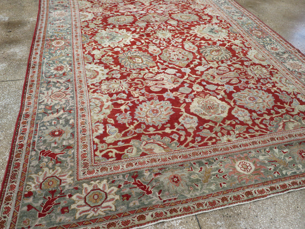 Antique Persian Mahal Carpet, No.31085 - Staging