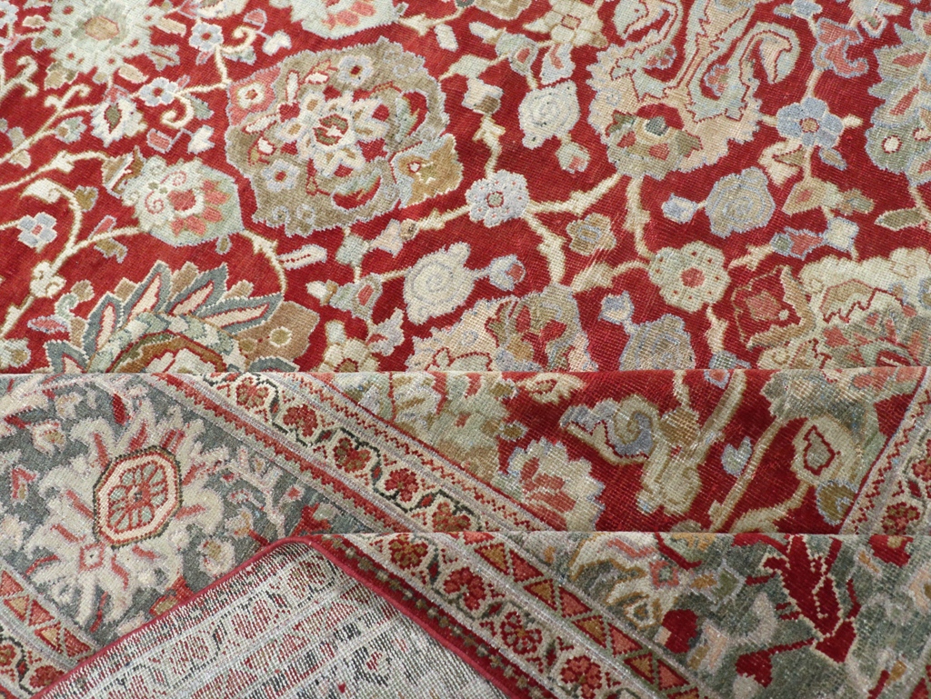 Antique Persian Mahal Carpet, No.31085 - Staging