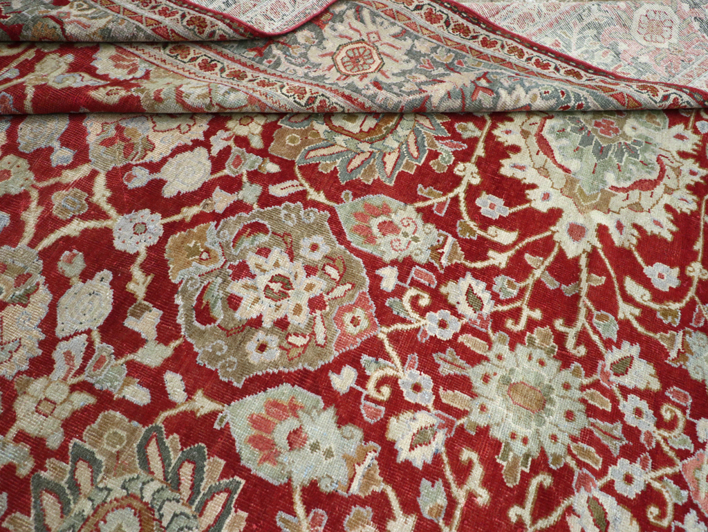 Antique Persian Mahal Carpet, No.31085 - Staging