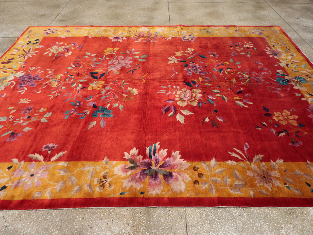 Vintage Chinese Art Deco Room Size Carpet, No.31098 - Staging