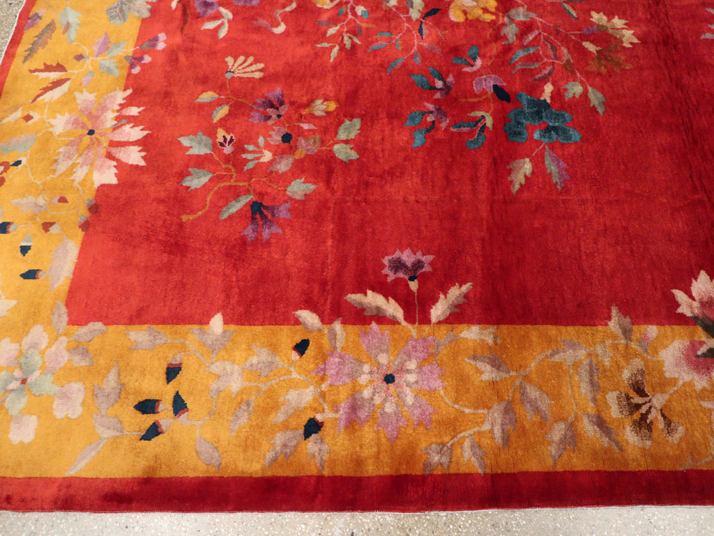 Vintage Chinese Art Deco Room Size Carpet, No.31098 - Staging