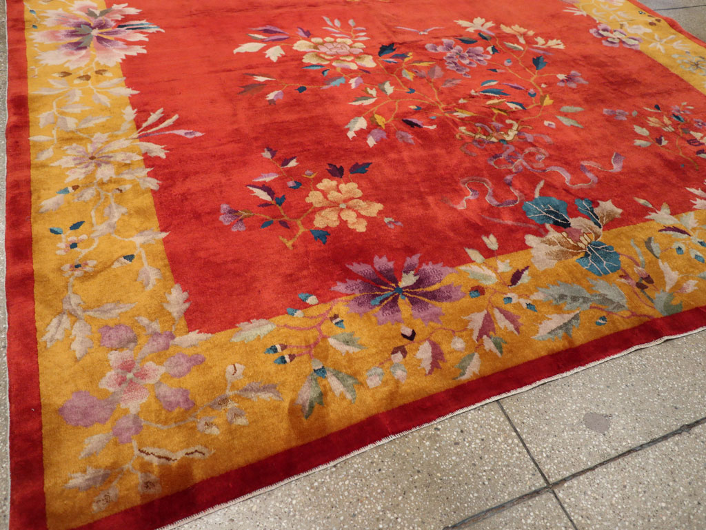 Vintage Chinese Art Deco Room Size Carpet, No.31098 - Staging