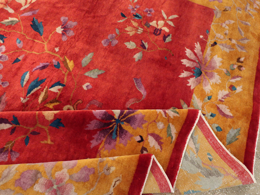 Vintage Chinese Art Deco Room Size Carpet, No.31098 - Staging