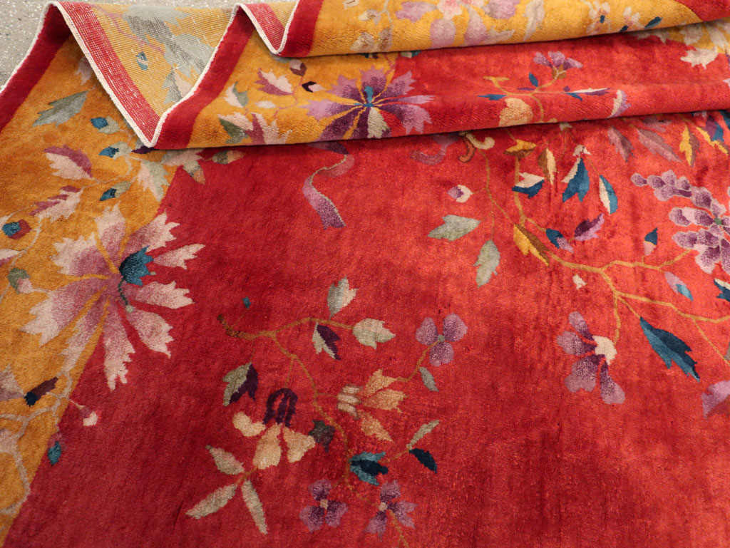 Vintage Chinese Art Deco Room Size Carpet, No.31098 - Staging