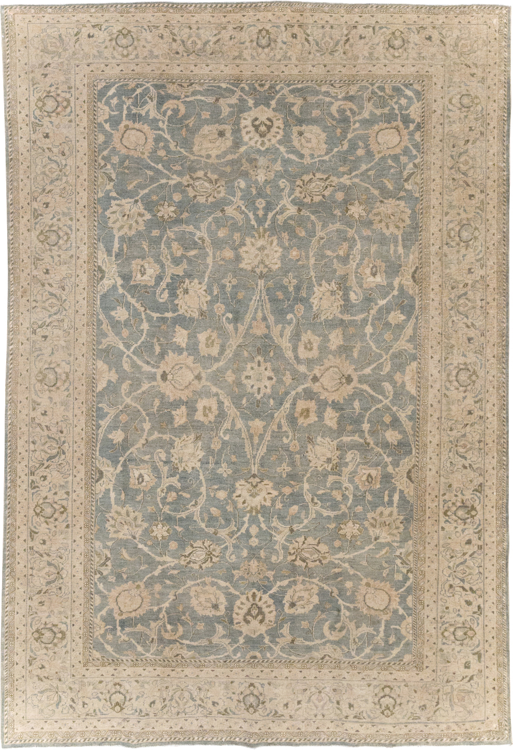 Vintage Persian Mahal Accent Carpet, No.31101 - Staging
