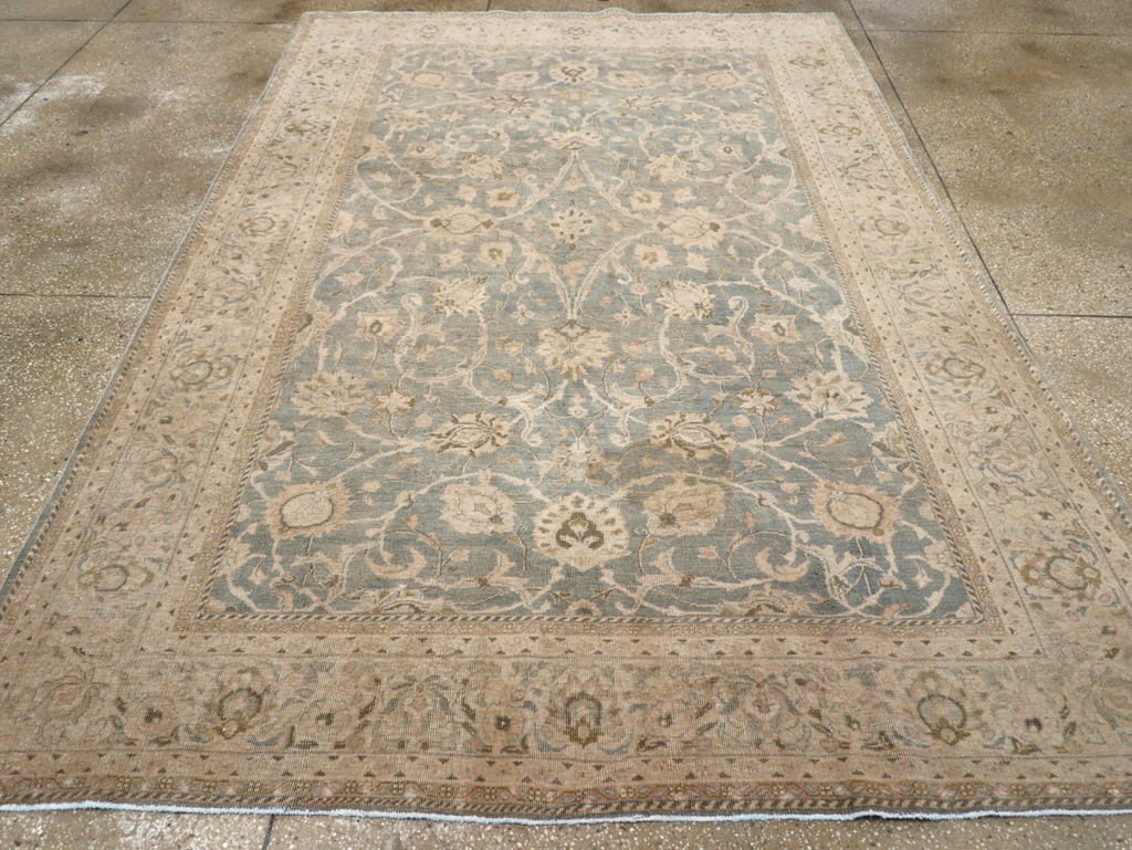Vintage Persian Mahal Accent Carpet, No.31101 - Staging