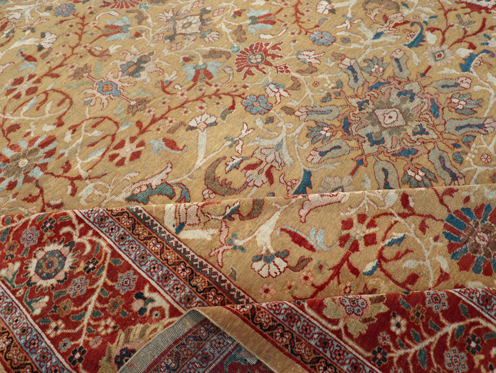Antique Persian Mahal Oversize Carpet, No.31106 - Staging