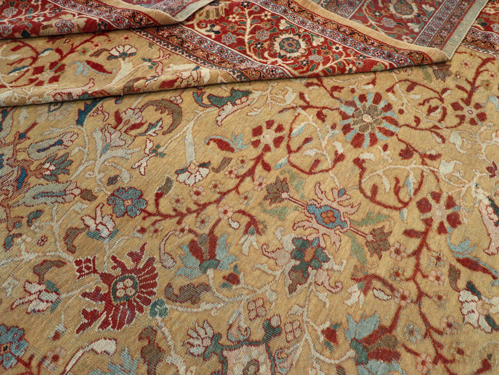 Antique Persian Mahal Oversize Carpet, No.31106 - Staging