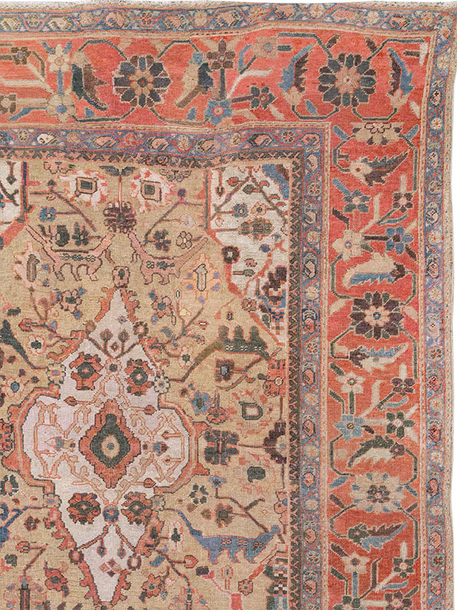 Antique Persian Sultanabad Oversize Carpet, No.31109 - Staging