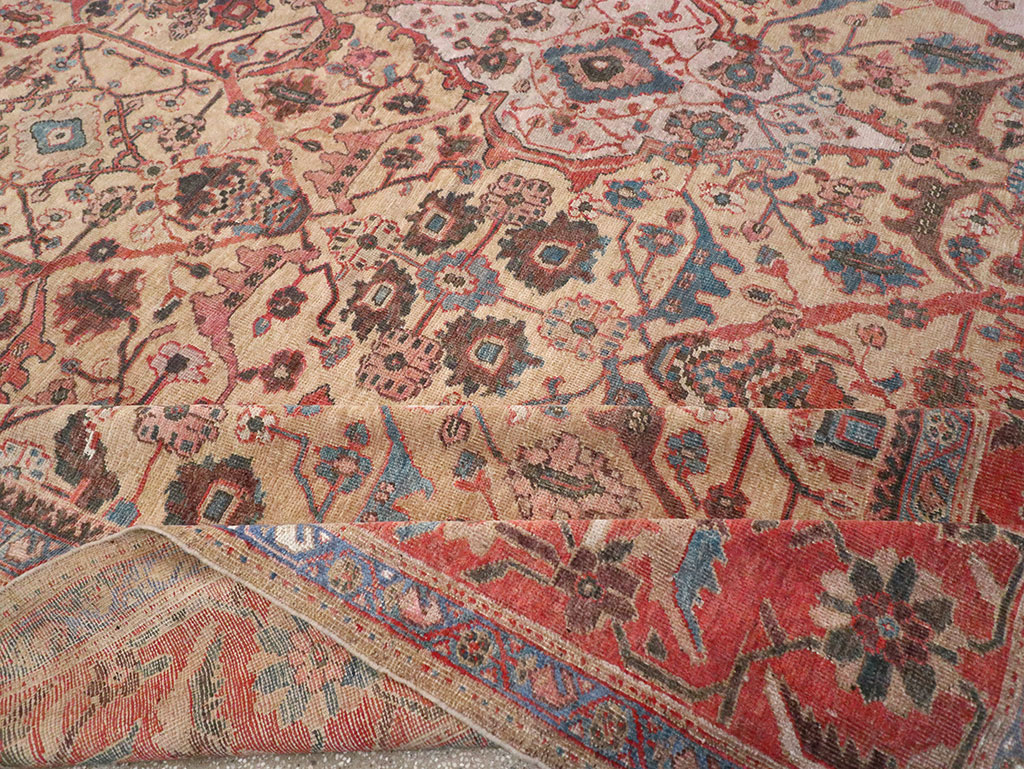 Antique Persian Sultanabad Oversize Carpet, No.31109 - Staging