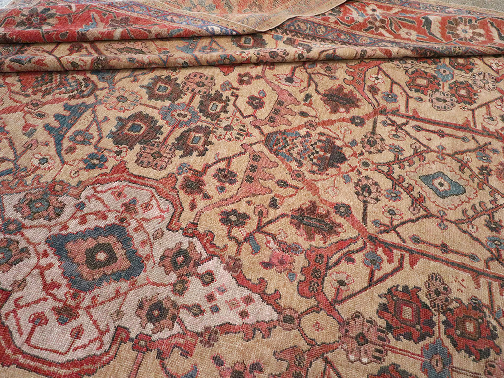 Antique Persian Sultanabad Oversize Carpet, No.31109 - Staging