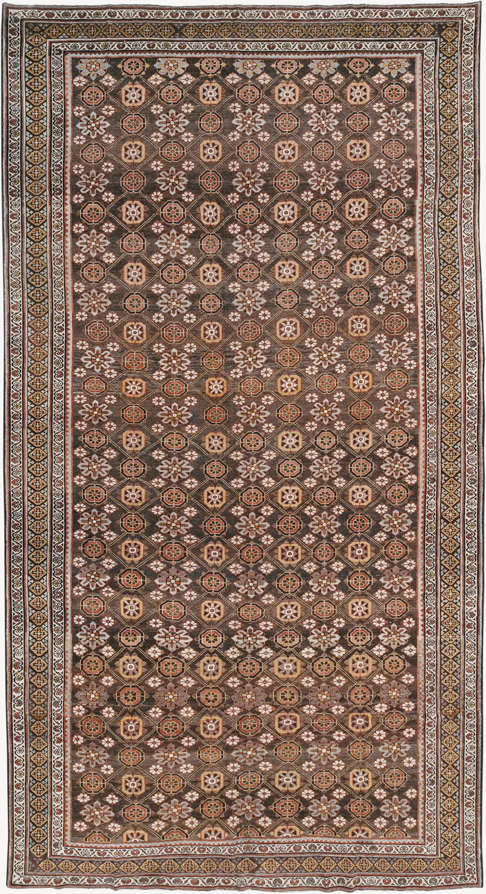 Antique Persian Kurd Gallery Carpet, No.31110 - Staging