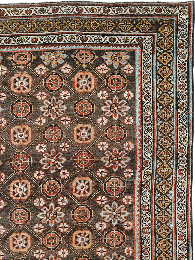 Antique Persian Kurd Gallery Carpet, No.31110 - Staging