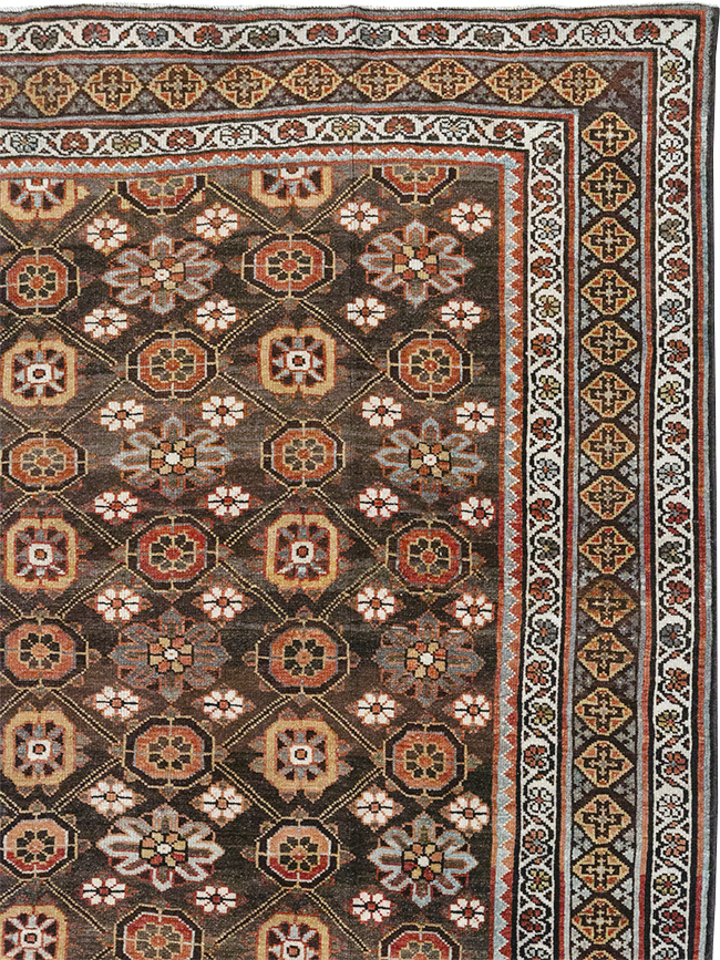 Antique Persian Kurd Gallery Carpet, No.31110 - Staging
