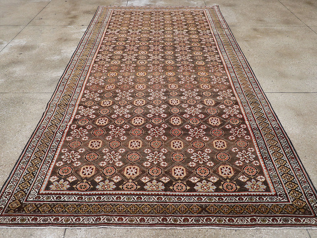 Antique Persian Kurd Gallery Carpet, No.31110 - Staging