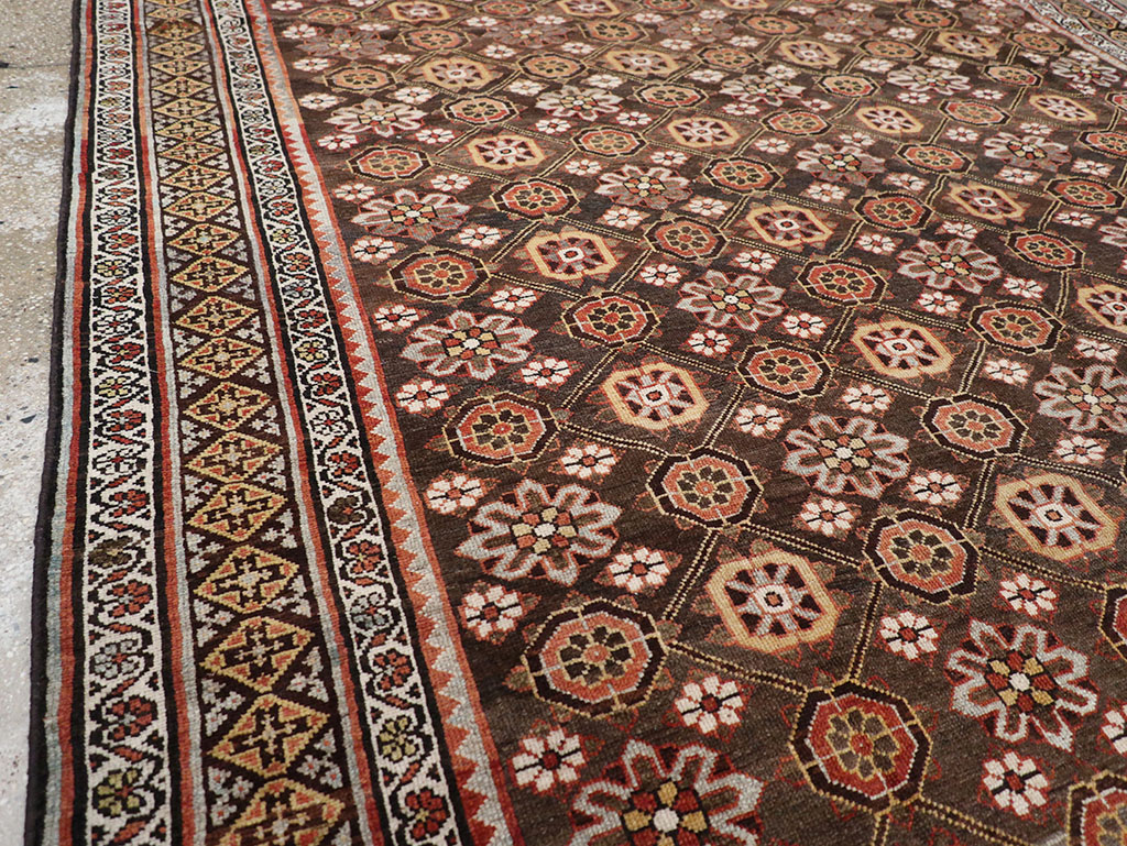 Antique Persian Kurd Gallery Carpet, No.31110 - Staging