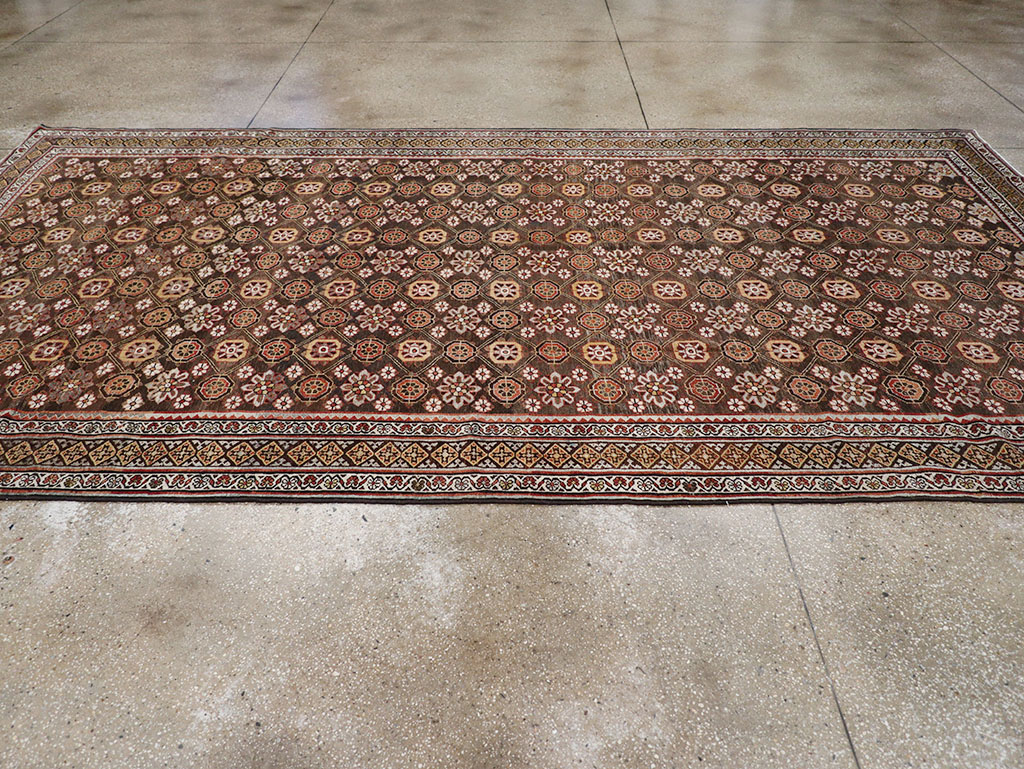 Antique Persian Kurd Gallery Carpet, No.31110 - Staging