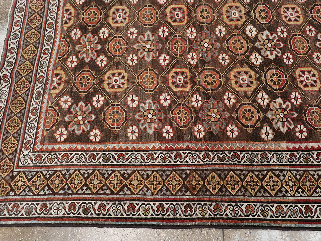 Antique Persian Kurd Gallery Carpet, No.31110 - Staging