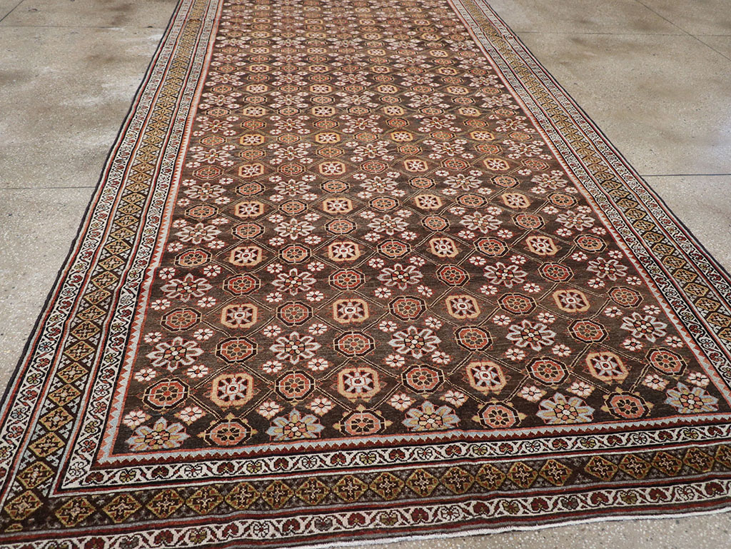 Antique Persian Kurd Gallery Carpet, No.31110 - Staging