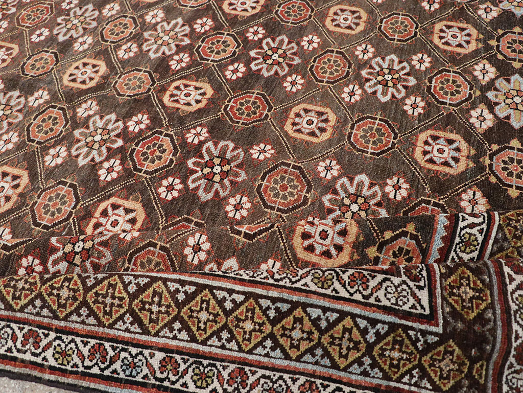 Antique Persian Kurd Gallery Carpet, No.31110 - Staging