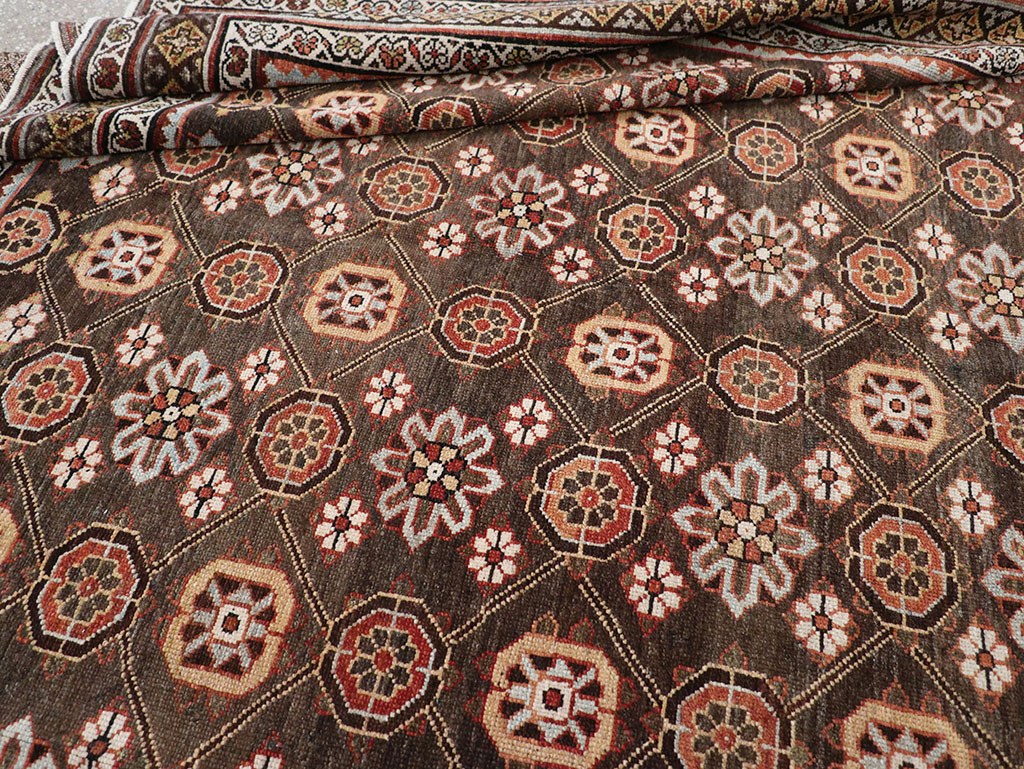 Antique Persian Kurd Gallery Carpet, No.31110 - Staging
