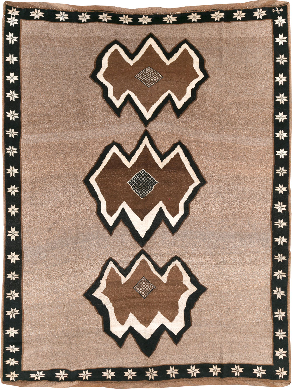 Vintage Turkish Anatolian Tribal Room Size Carpet, No.31112 - Staging