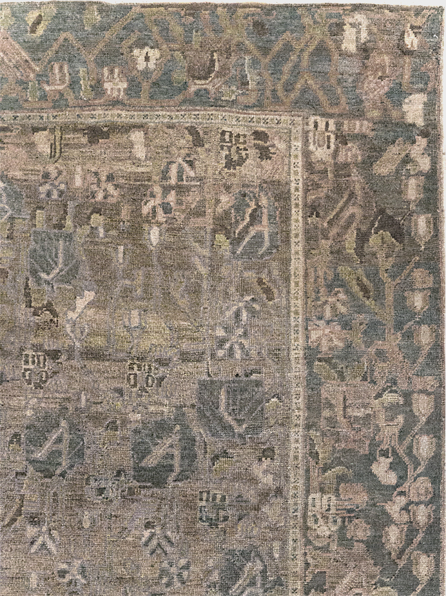 Antique Persian Bakhtiari Gallery Carpet, No.31115 - Staging