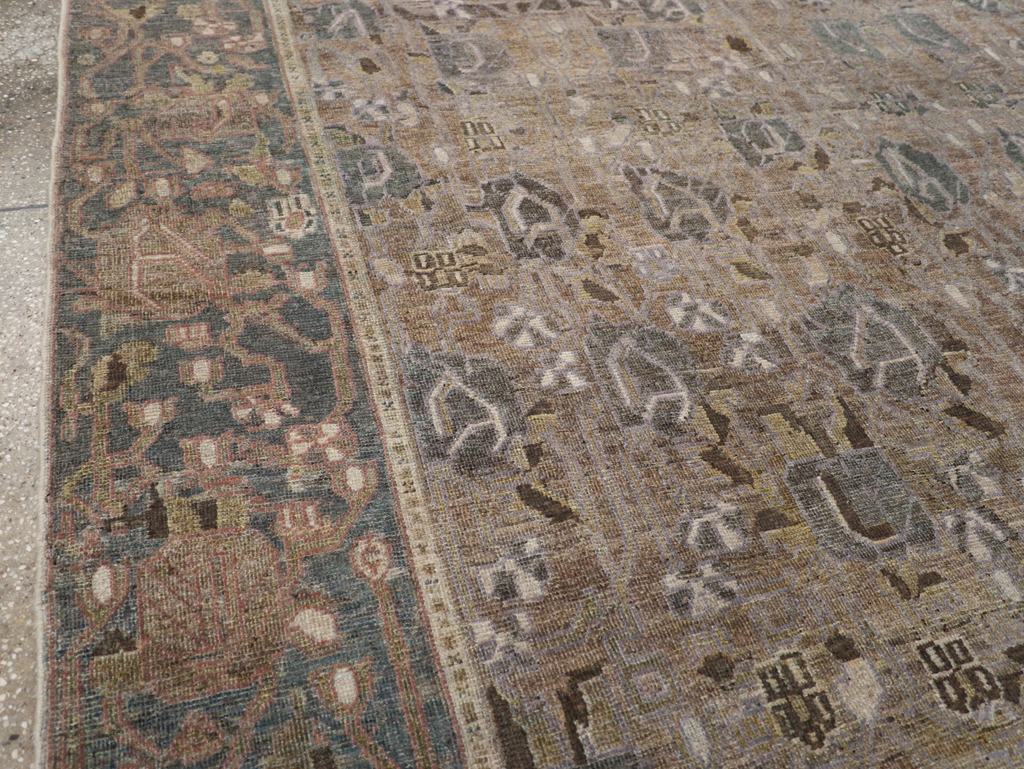 Antique Persian Bakhtiari Gallery Carpet, No.31115 - Staging