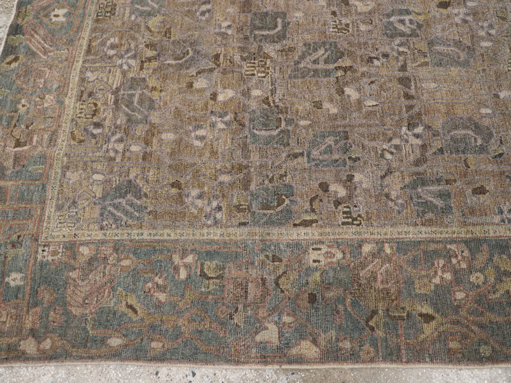 Antique Persian Bakhtiari Gallery Carpet, No.31115 - Staging