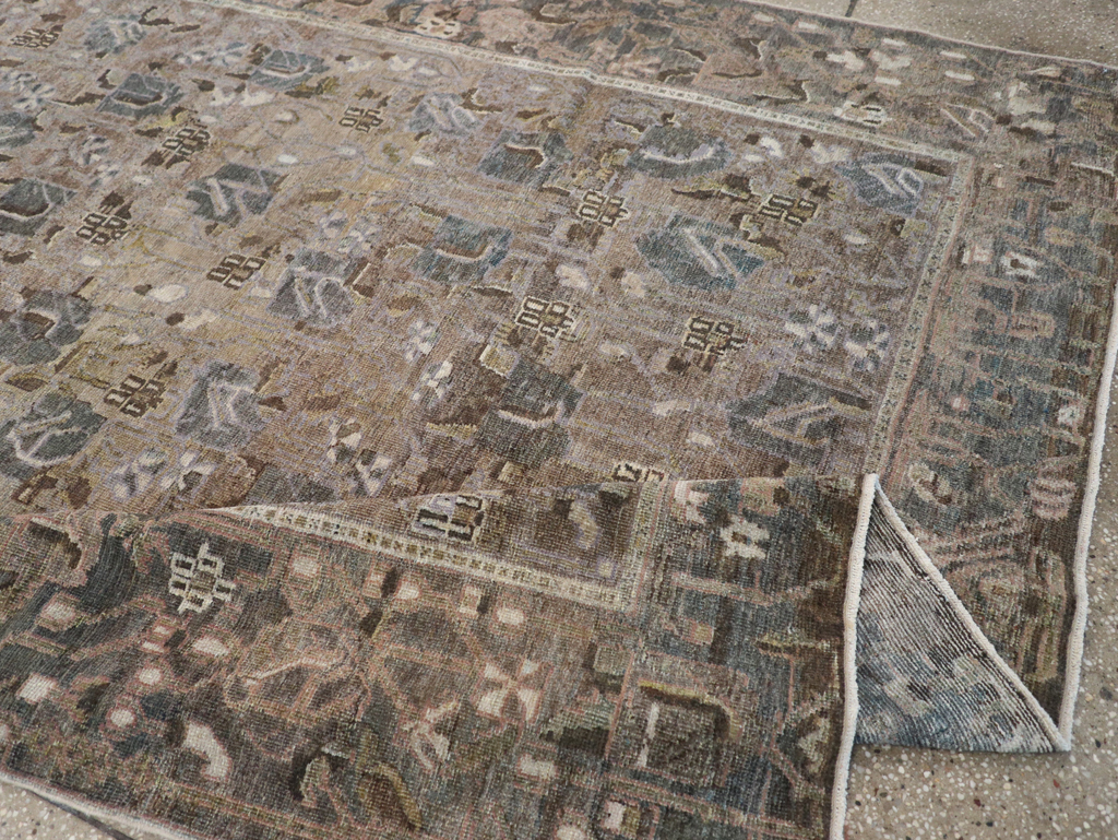 Antique Persian Bakhtiari Gallery Carpet, No.31115 - Staging