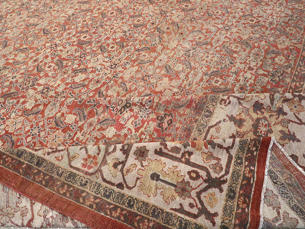 Antique Persian Mahal Oversize Carpet, No.31116 - Staging