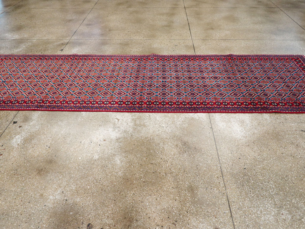 Vintage Persian Mashad Runner, No.31117 - Staging