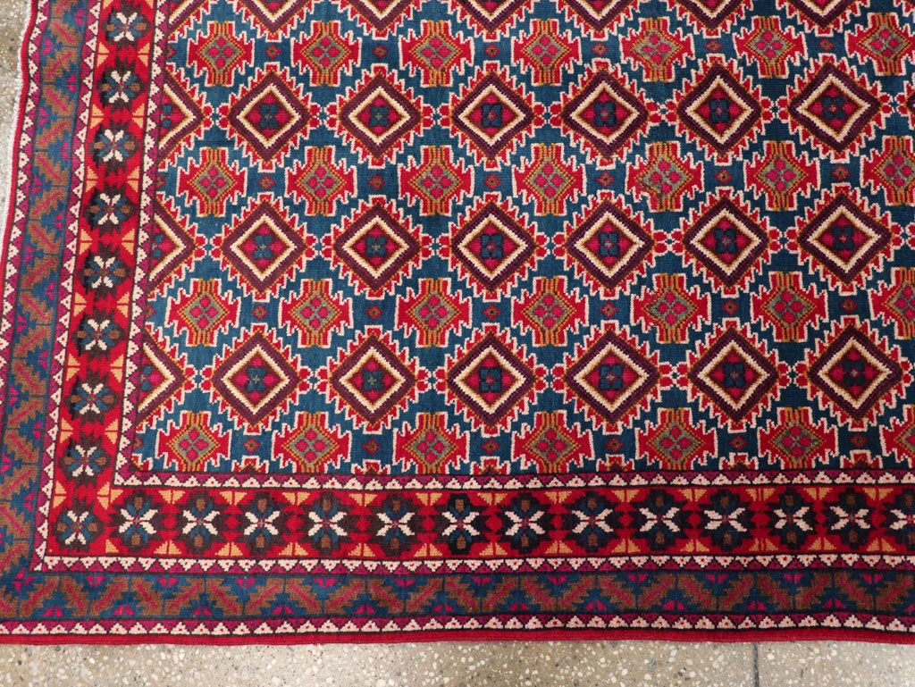 Vintage Persian Mashad Runner, No.31117 - Staging