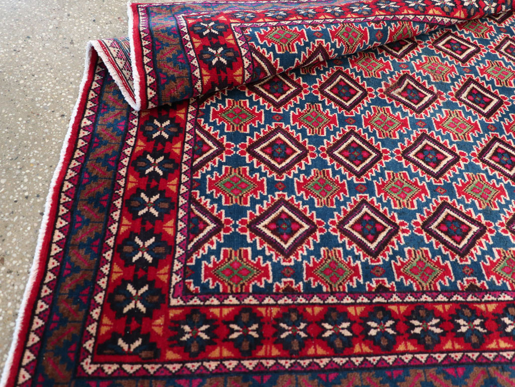 Vintage Persian Mashad Runner, No.31117 - Staging