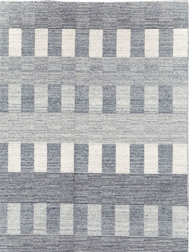 Contemporary Turkish Flatweave Room Size Carpet, No.31123 - Staging