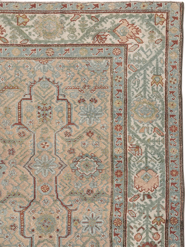 Antique Persian Malayer Accent Carpet, No.31131 - Staging