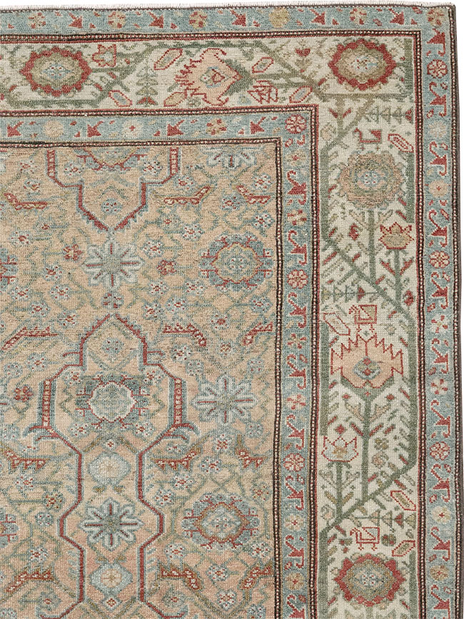 Antique Persian Malayer Accent Carpet, No.31131 - Staging