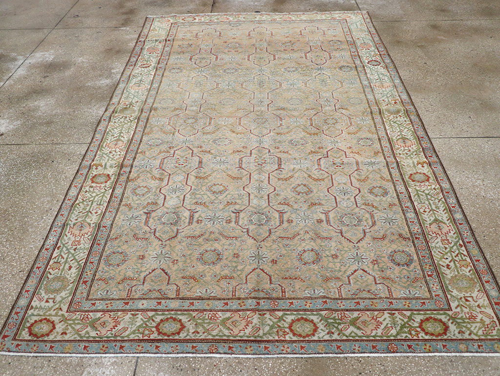 Antique Persian Malayer Accent Carpet, No.31131 - Staging