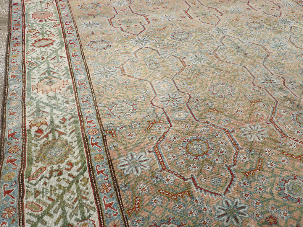 Antique Persian Malayer Accent Carpet, No.31131 - Staging
