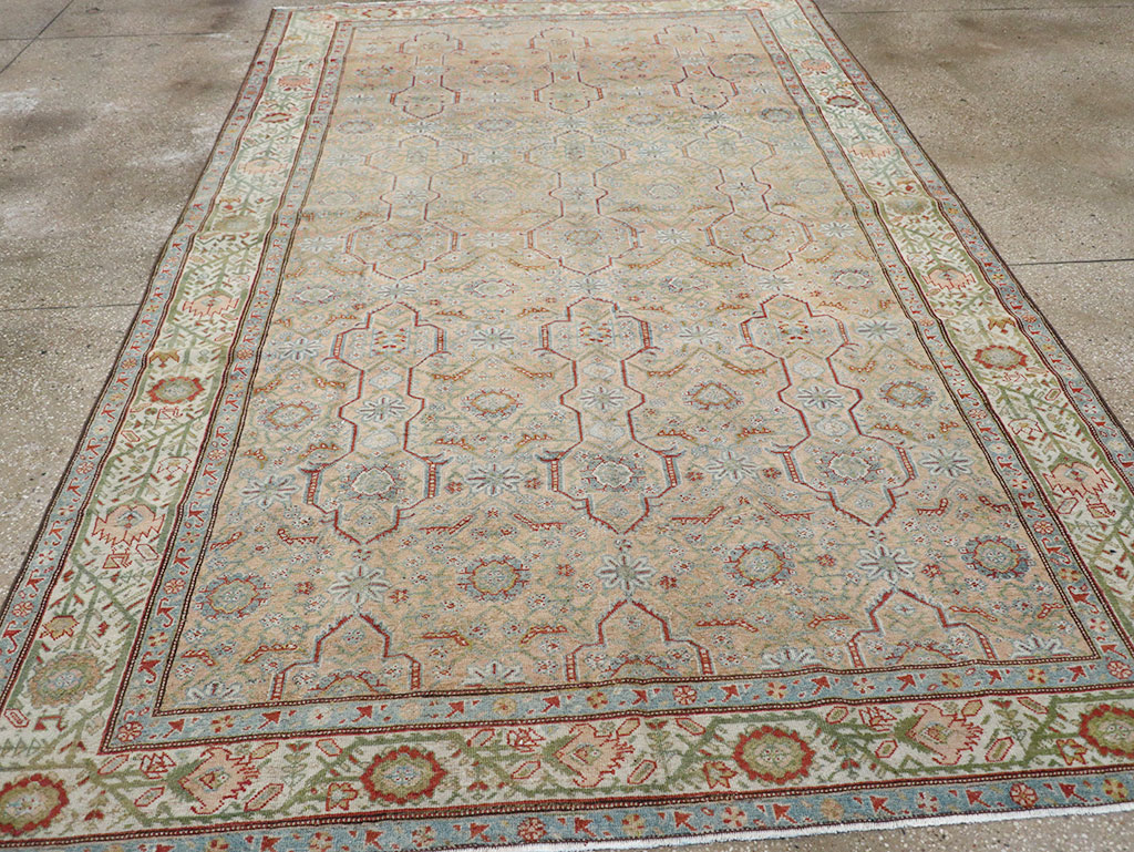 Antique Persian Malayer Accent Carpet, No.31131 - Staging