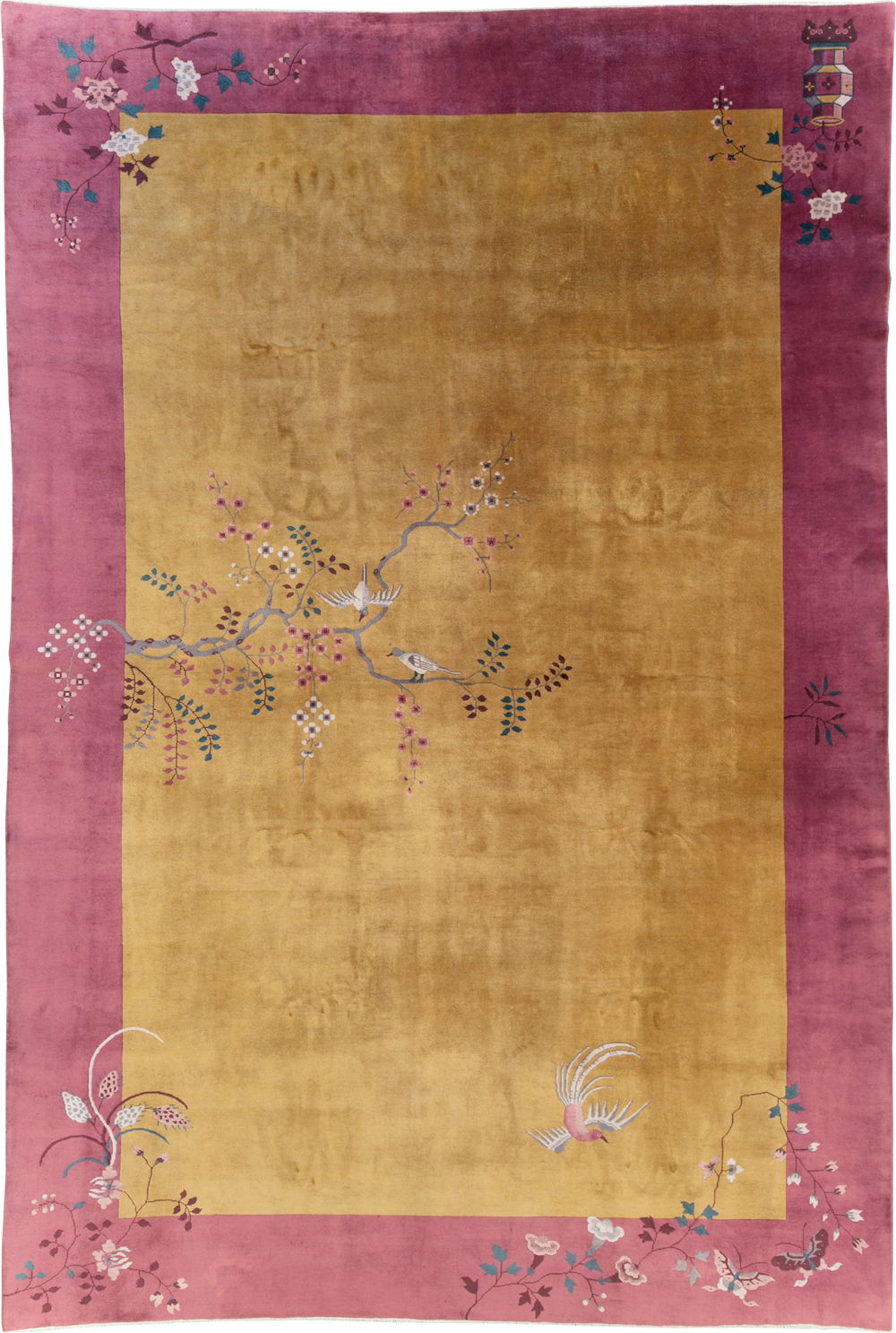 Vintage Chinese Art Deco Room Size Carpet, No.31134 - Staging