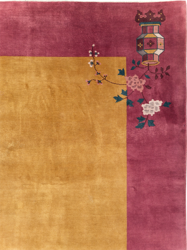 Vintage Chinese Art Deco Room Size Carpet, No.31134 - Staging
