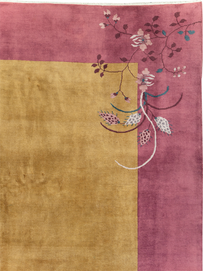Vintage Chinese Art Deco Room Size Carpet, No.31134 - Staging