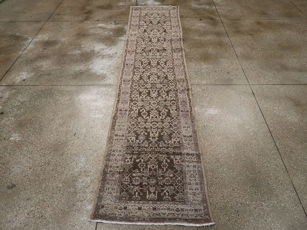 Antique Persian Malayer Runner, No.31138 - Staging