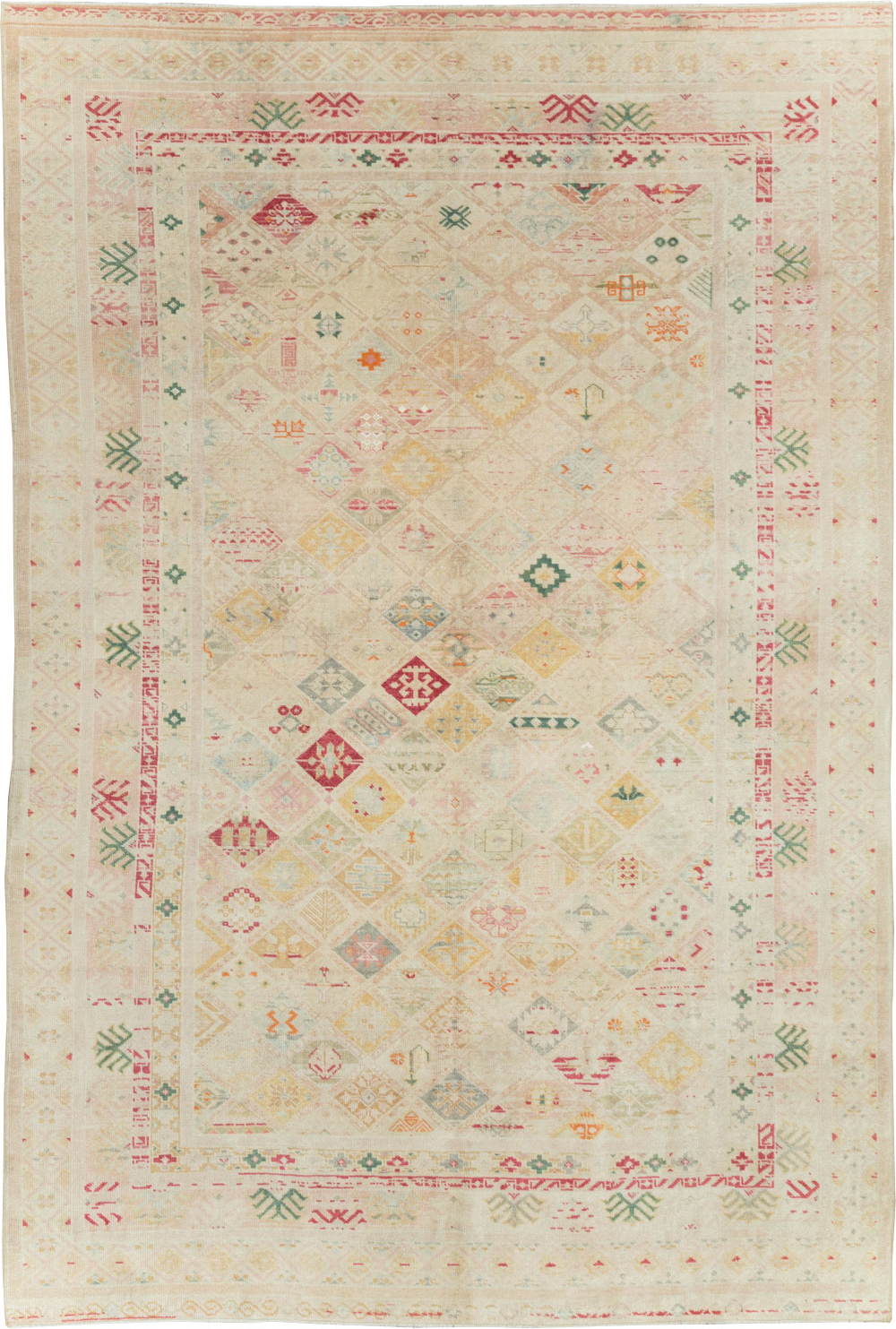 Vintage Turkish Anatolian Accent Carpet, No.31140 - Staging
